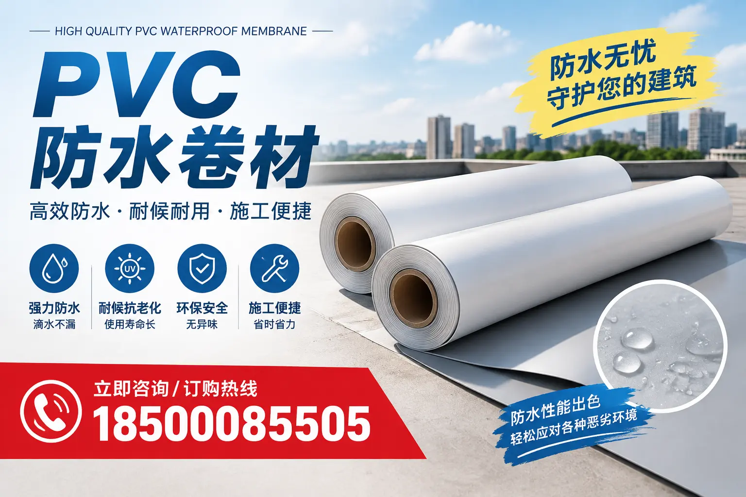 如何正确储存PVC防水卷材？乌海用户的实用建议